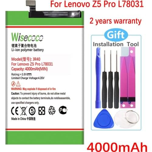 WISECOCO JR40 NEW Battery For Lenovo Z5 Pro GT L78031 L78032 Mobile Phone In Stock High Quality Battery With Tracking Number