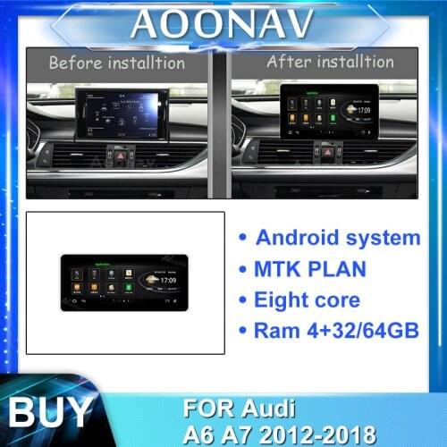2din android car radio for-Audi A6 A7 2012-2018 car multimedia player stereo autoradio touch screen GPS navigation head unit