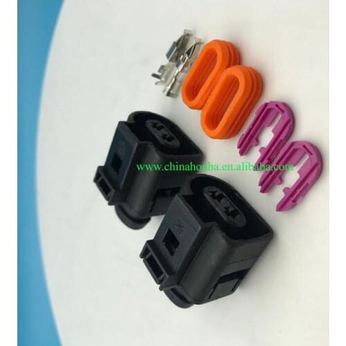 Freeshipping 20 Kits automotive wiring harness connector 1J0973722 , electrical horn plug 1J0 973 722