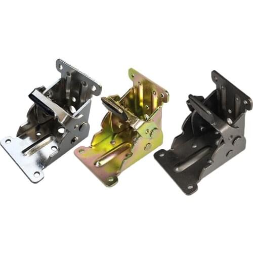 Free Shipping 90 Degree Self-Locking Folding Hinge Table Legs Chair Extension Foldable Self Locking Fold Feet Hinges Hardware