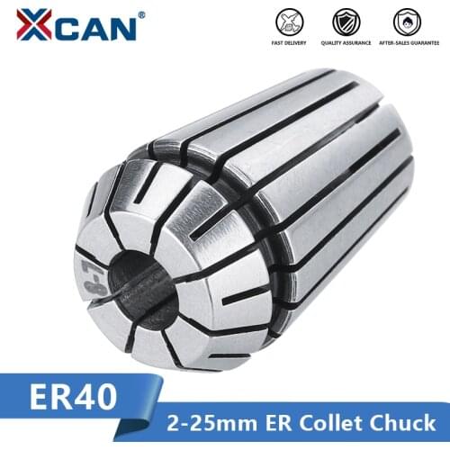 XCAN Spring Collet CNC Lathe ER40 Collet Chuck 4.0-25.0mm Spring Collet Clamp Tool Holder For CNC Machine Milling Lathe Tool