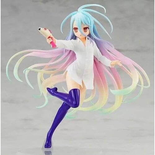 16cm NO GAME NO LIFE Shiro sexy girl Figure PVC Collection Model toys for christmas gift