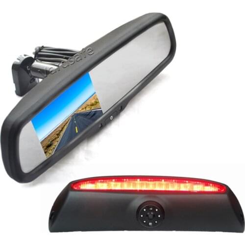 Vardsafe VS507R Brake Light Reversing Camera & Replacement Rear View Mirror Monitor for Iveco Daily Van (2006-2013)