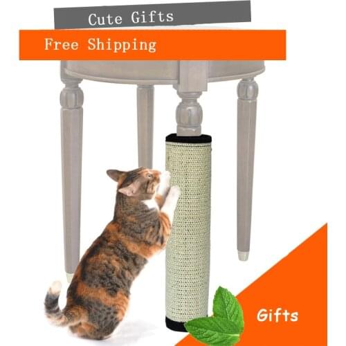 Cat scratching post Natural sisal Mat toy for cats catnip tower climbing tree Cat Scratch Pad board Protecting furniture Foot