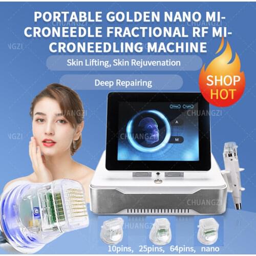 Lift Skin Rejuvenation Beauty EuipmentPortable Microneedling RF Fractional Microneedle Machine Acne Treatment Face