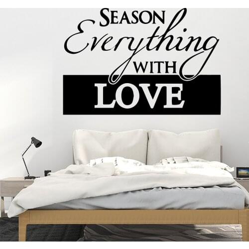 Cute Season With Love Wall Stickers Home Decor Girls Bedroom Sticker Nursery Kids Room Wall Decor Art Mural
