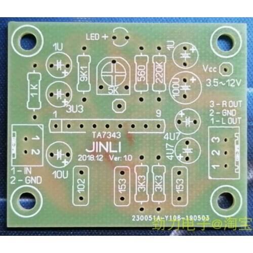 NEW TA7343 FM stereo decoder PCB