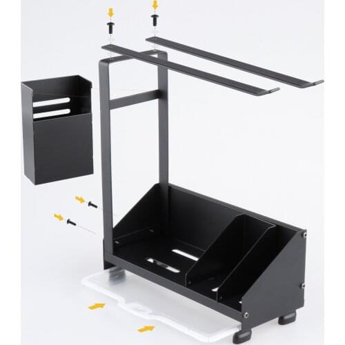 Kitchen Sink Organizer Kitchen Sink Caddy Organizer Sink Sponge Holder for Soap Brush Holder