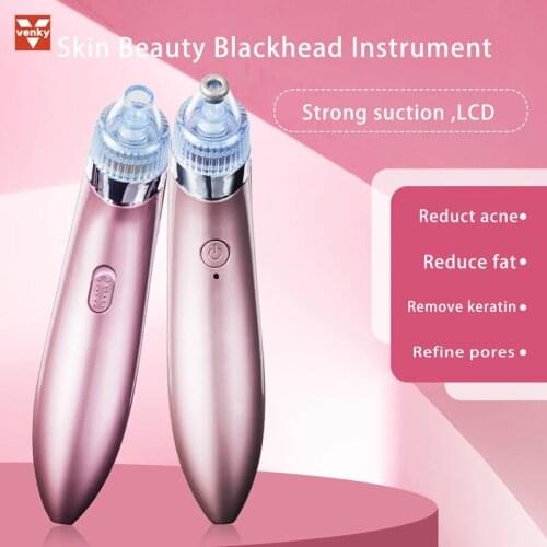 VENKY Electric Blackhead Remover Face Deep Cleaning Nose Cleaner Vacuum Tool Facial Pore Beauty Acne Pimple Removal Skin Care