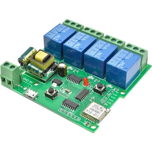 AC 220V 4 CH 4CH 4 Channel Wireless WIFI Relay Board Module Switch 4-way Control Delay Relay IOT For Smart Home Relay Switch