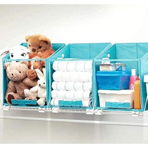 Folding closet type telescopic storage bag clothing storage rack wardrobe storage box closet organizer hanging bag