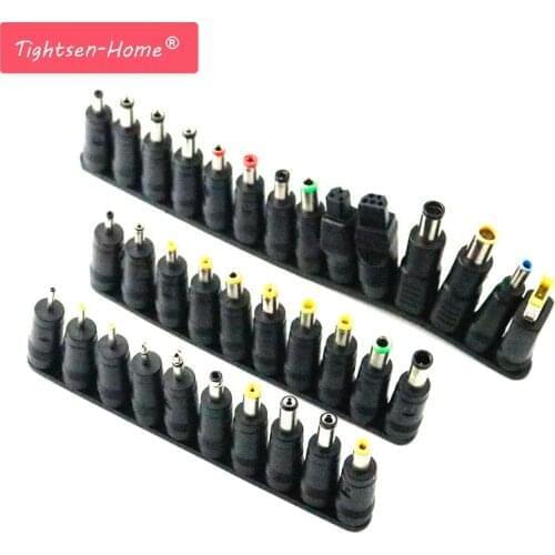 34 pcs/set Universal Plug 34pcs DC Power 5.5x2.1mm AC DC Jack Charger to Plug Power Adapter for Notebook Laptop High Quality