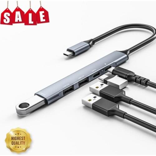 USB Type C HUB USB C To USB2.0 USB3.0 PD 65W Charger USB 3.0 HUB For MacBook Pro Dock Station Splitter