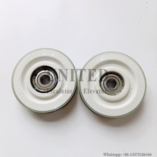 10pcs Elevator Rope Roller Door Hanger Roller OD70mm W17mm Bearing 6200Z Round Groove