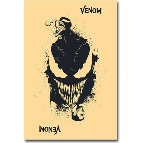Venom Movie Silk Fabric Wall Poster Art Decor Sticker Bright