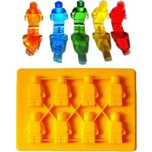 1PC Creative Robot Shape Ice Lattice Ice Box Ice Mould Cube Tray Ice Cream Mold Popsicle Maker