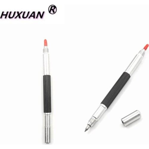 1Pcs Tungsten Steel Tip 145 mm Tungsten Steel Tip Kraspen Clip Pen Ceramics Glass Shell Metals Construction Marking Tool