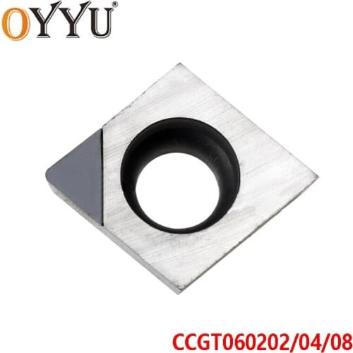 OYYU CBN CCGT06 CCGT060202 CCGT060204 CCGT060208 CCGT 060202 060204 060208 Diamond CNC Inserts Process High Hardness Quenching