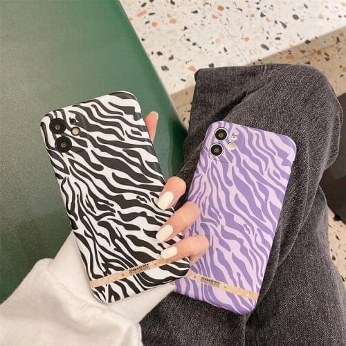 Luxury brand Sexy zebra leopard soft silicon phone case for apple iphone 7 8 plus 11 Pro X XS XR MAX 12 MiNi SE 2020 back cover