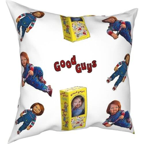 Chucky Horror Doll Pillowcase Printing Polyester Cushion Cover Decorations Goodguys Pillow Case Cover Home Square 45X45cm