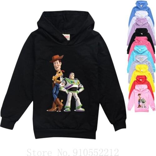 Disney Baby Cartoon Clothes Toy Story 4 Fashion Children Hoodies For Baby Boys Girls Spring Autumn Kids Coat Sweater