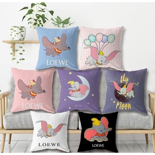 Disney Dumbo pillow case cover children baby girl Couple Pillow Cover Decorative Pillows Case gift 40x40 45x45cm