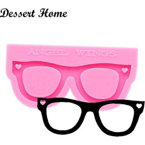 DY0157 UV Resin Silicone glasses Mold Epoxy Resin Molds For DIY Keychain Jewelry Making Tools Shining resin moldes