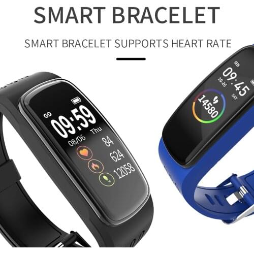 Smart Band Waterproof Fitness Tracker Pedometer Heart Rate/Blood Pressure Monitor Smart Sports Watch Compatible with Android iOS