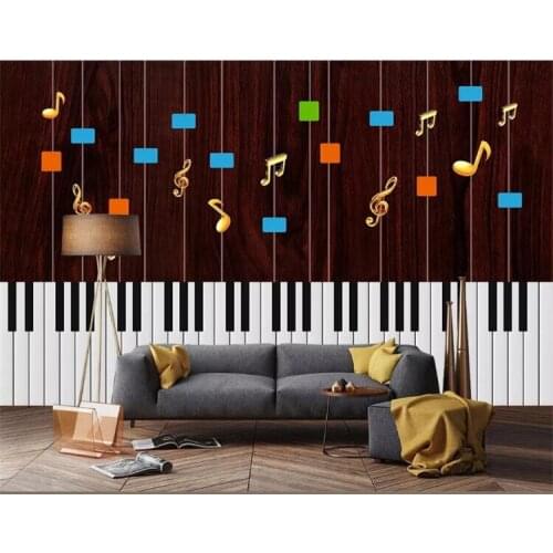 Piano modern music Wallpapers for living room 3d Wall Paper Decorative Painting Backdrop Home Improvement wallpapers