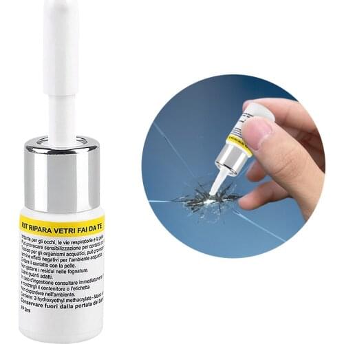 Cracked Glass Repair Kit Windshield Fluid DIY Car Windshield Repair Kit Tool Glass Scratch Fluid Windscreen Crack Restore Repair