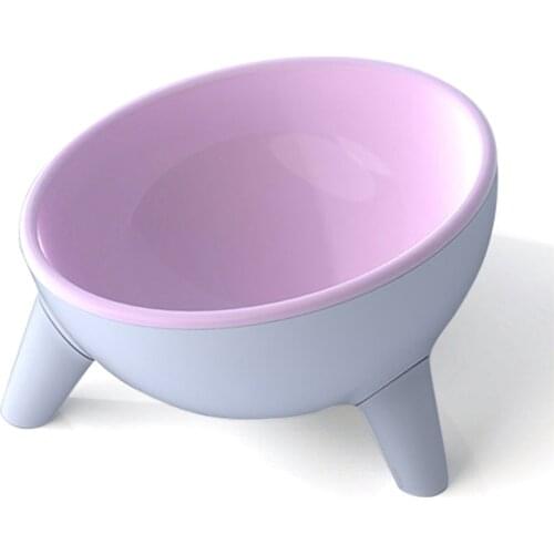 Tilt Pet Bowl Hit Colour Pet Double Bowl Anti-overturning Drinking Bowl To Protect Cervical Spine Pet Bowl