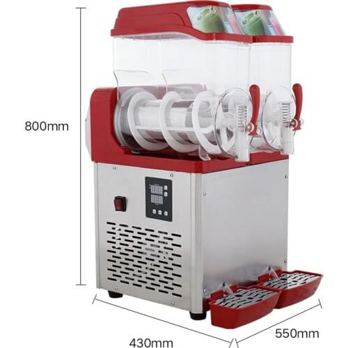 New Frozen Drink Slushy Machine Frozen Drink Slush Making Machine 3 Cylinder Snow Melting Machine