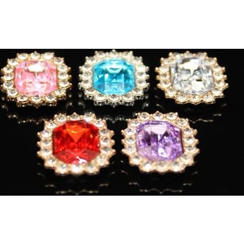 2017New 100pcs Pearl Rhinestones Button for Wedding and Children Headband Kids Hair Accessories ZJ250