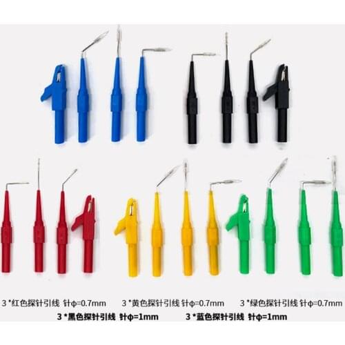 New!25Pcs Multimeter Replacement Needle Universal Test Line Superfine Needle Needle Extension Needle Alligator Clip Repair