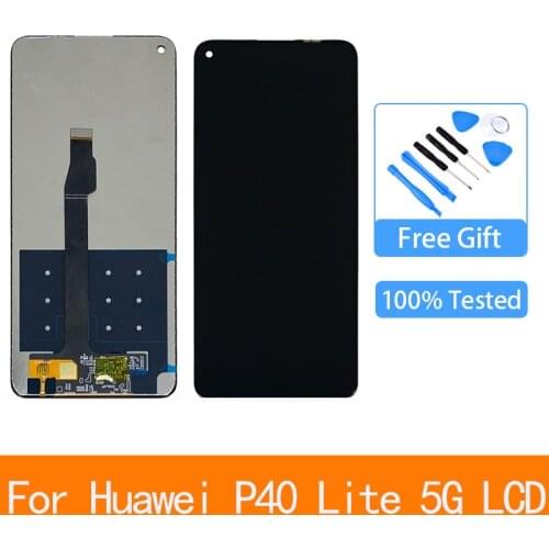 Original 6.5 inch For Huawei P40 Lite 5G Global CDY-NX9A CDY-N29A Lcd Display Touch Screen Digitizer Assembly With Frame