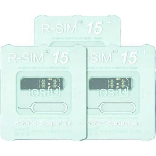 Latest hot R-SIM 15+ unlock Rsim15 for iPhone IOS 14 X 11 12 pro max R sim 15 unlocking card