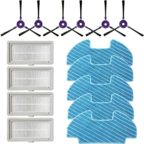 Promotion!Side Brush Filter Mop Cloth for Midea VCR08 MR09 Robot Vacuum Cleaner Parts Cloth Replacement Kit