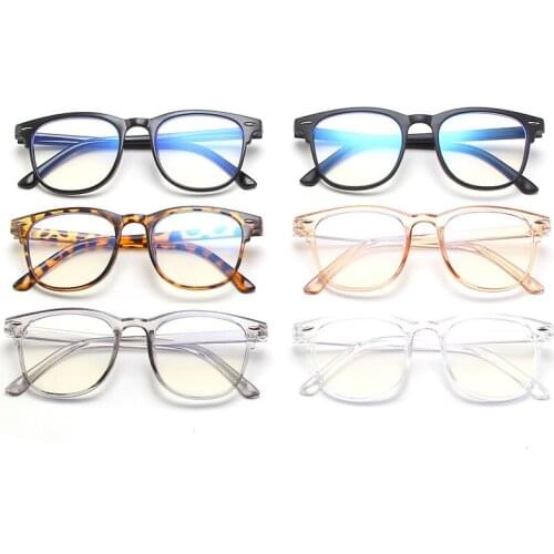 Transparent Computer Glasses Frame Women Men Anti Blue Light Round Eyewear Blocking Glasses Optical Spectacle Eyeglass