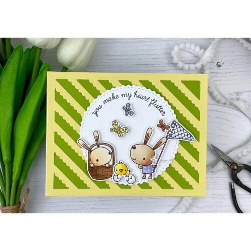 Mmao Crafts Metal Steel Cutting Dies New Wavy rectangle frame Stencil For DIY Scrapbooking Paper/photo Cards Embossing Dies