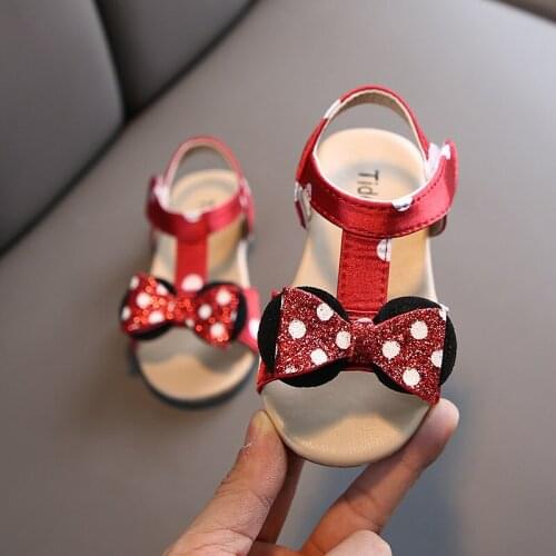 Sandals Girls Kids Baby Girl Summer Shoes 2020 Brand New Fashion Princess Soft Rubber Sole Childrens Beach Shoes Sequined Bow