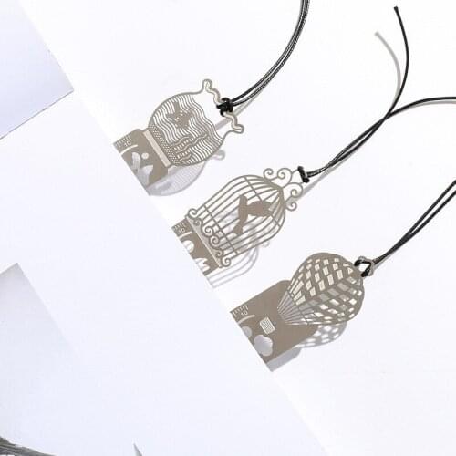 SIXONE Hollow metal bookmarks Ruler Multifunction Bookmark Students Office School Supplies Stationery Gift For Children