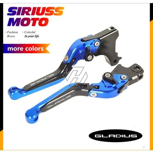 CNC Motorcycle Foldable Lever Motocross Brake Clutch Levers Case for Suzuki SFV650 GLADIUS SFV 650 2009-2015