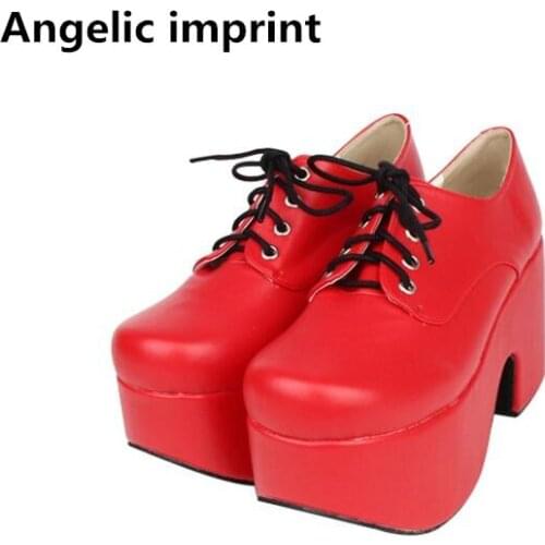 Angelic imprint handmade mori girl lolita shoes woman cosplay punk shoes lady high heels Pumps women princess dress shoes 10cm