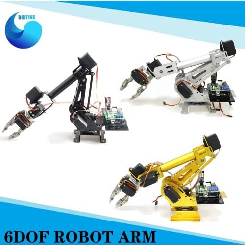 Wifi/Bluetooth/PS2 Control 6DOF Robotic Arm ABB Robotic Model Operating Arm with 360 Degree Rotating Base