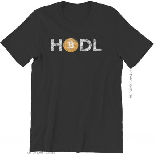 Bitcoin Cryptocurrency Meme Vintage Hodl T Shirt Vintage Goth Summer Loose Cotton Mens Camisa Streetwear Harajuku O-Neck Tshirt