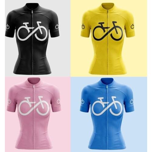 Womens Short Sleeves Cycling Jersey Road Bike Clothes Tops Summer Maillot Mtb Bicycle Racing Uniform Camiseta Ciclismo Feminina