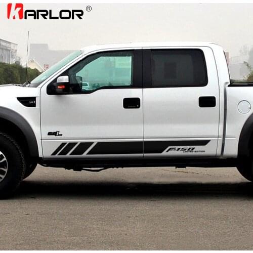 1 Pair Auto Car Both Sides Stickers Decal Decoration Car Accessories For Ford RANGER Raptor F150 F250 F350 F450 F550 F650 Pickup