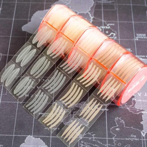 600pcs adhesive tape for eyelid Clear Gray Beige Eyelid Stripe Big Eyes Invisible Double Fold Eyelid scotch pour etirer les yeux