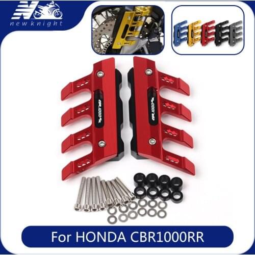 Motorcycle CNC Aluminum Front Fender Side Protection Guard Mudguard Sliders Lower Fork Protector For HONDA CBR1000RR Accessories