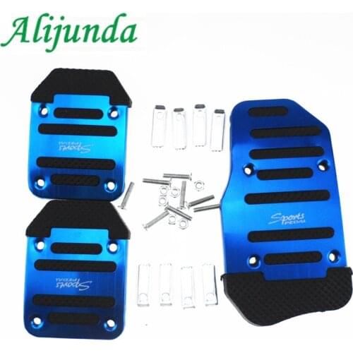 Aluminum Auto Parts Air Brake Pedal Pedi, Styling Sticker Cover for Opel Ford Focus Fusion Escort Kuga Ecosport Fiesta Falcon